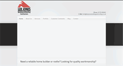 Desktop Screenshot of leejonesbuildingandroofing.co.uk